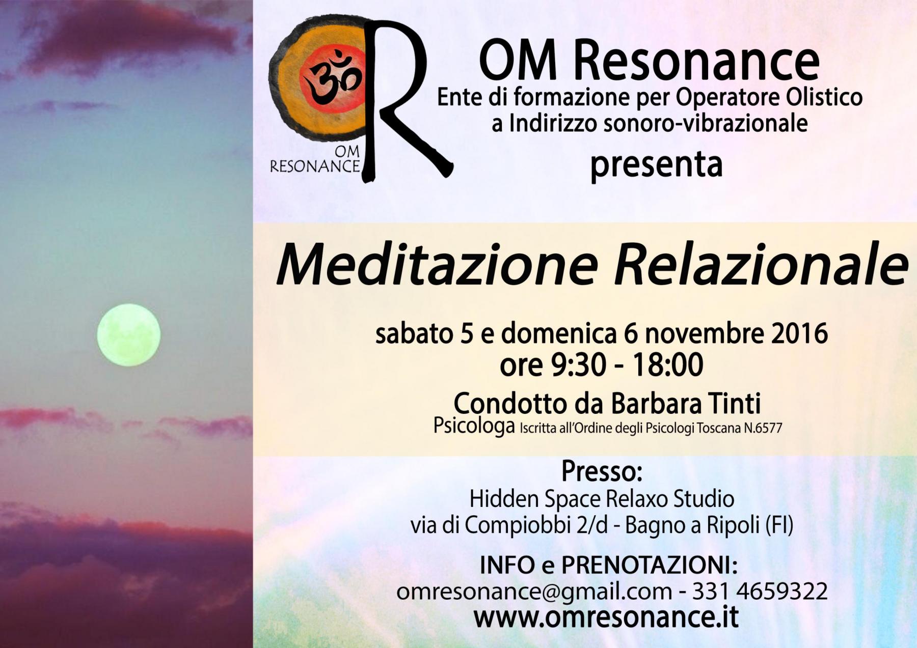 meditazione relazionale om resonance operatore olistico firenze
