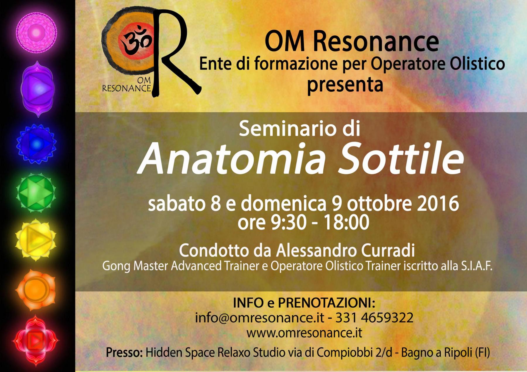 anatomia sottile chakra firenze operatore olistico