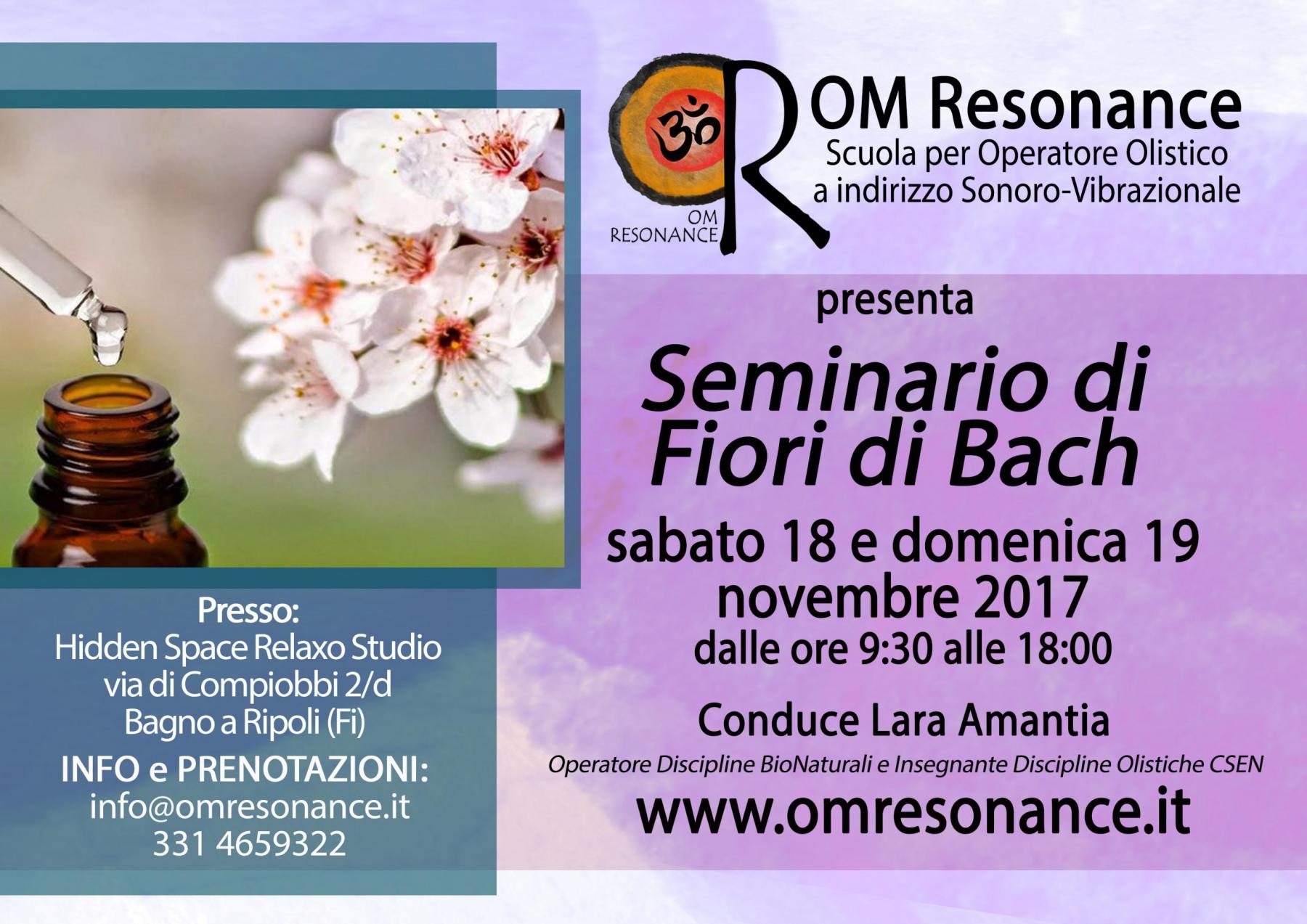 fiori di bach firenze novembre 2017