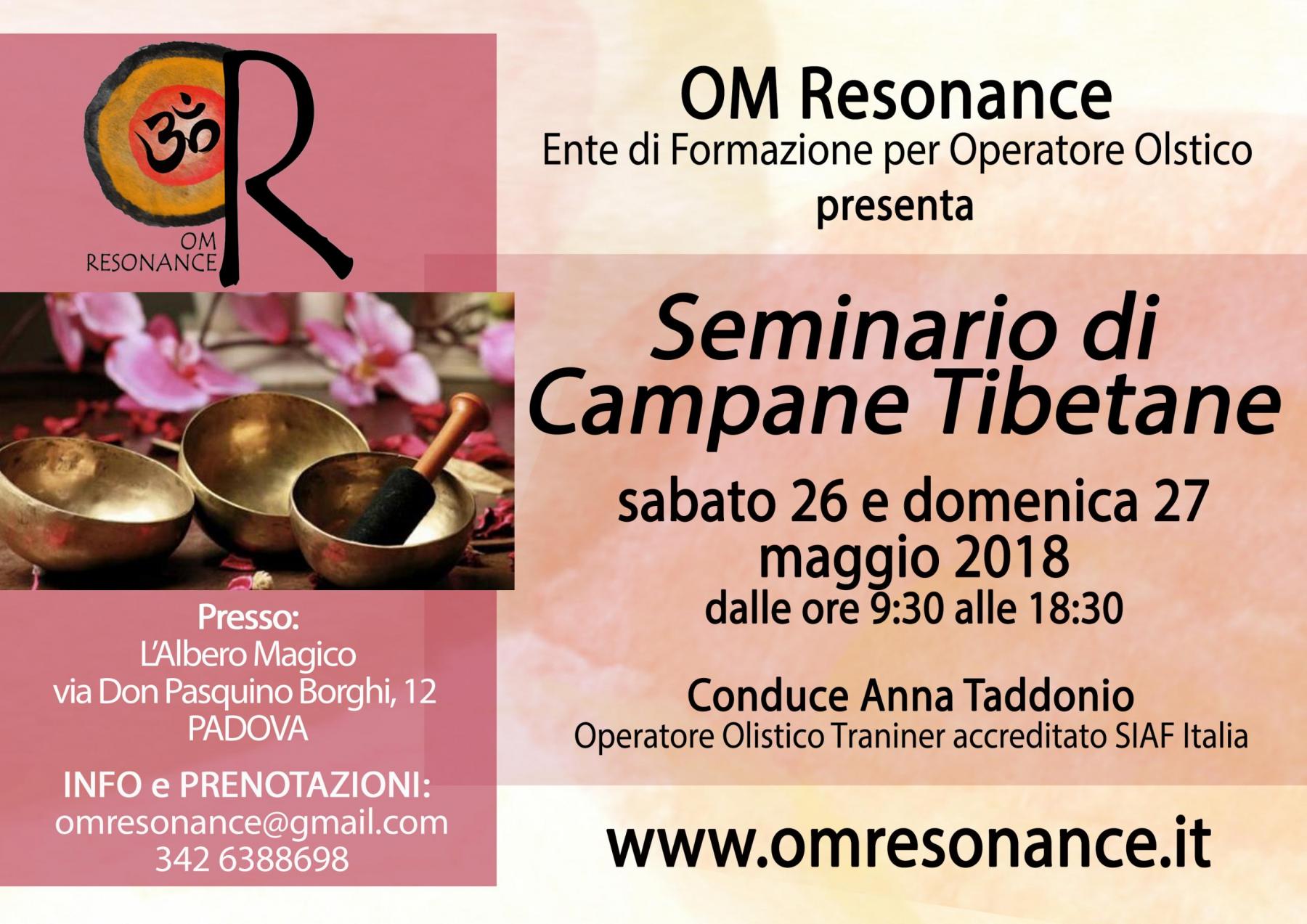 OM Resonance campane tibetane Anna Taddonio