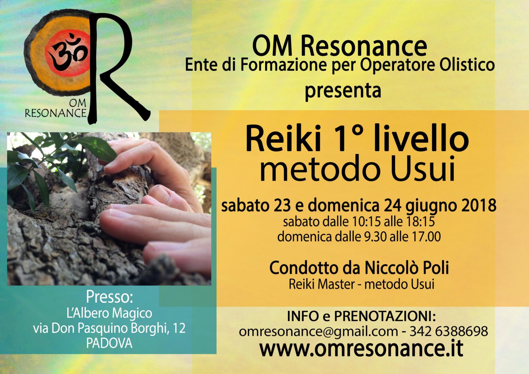 reiki metodo usui Padova OM Resonance