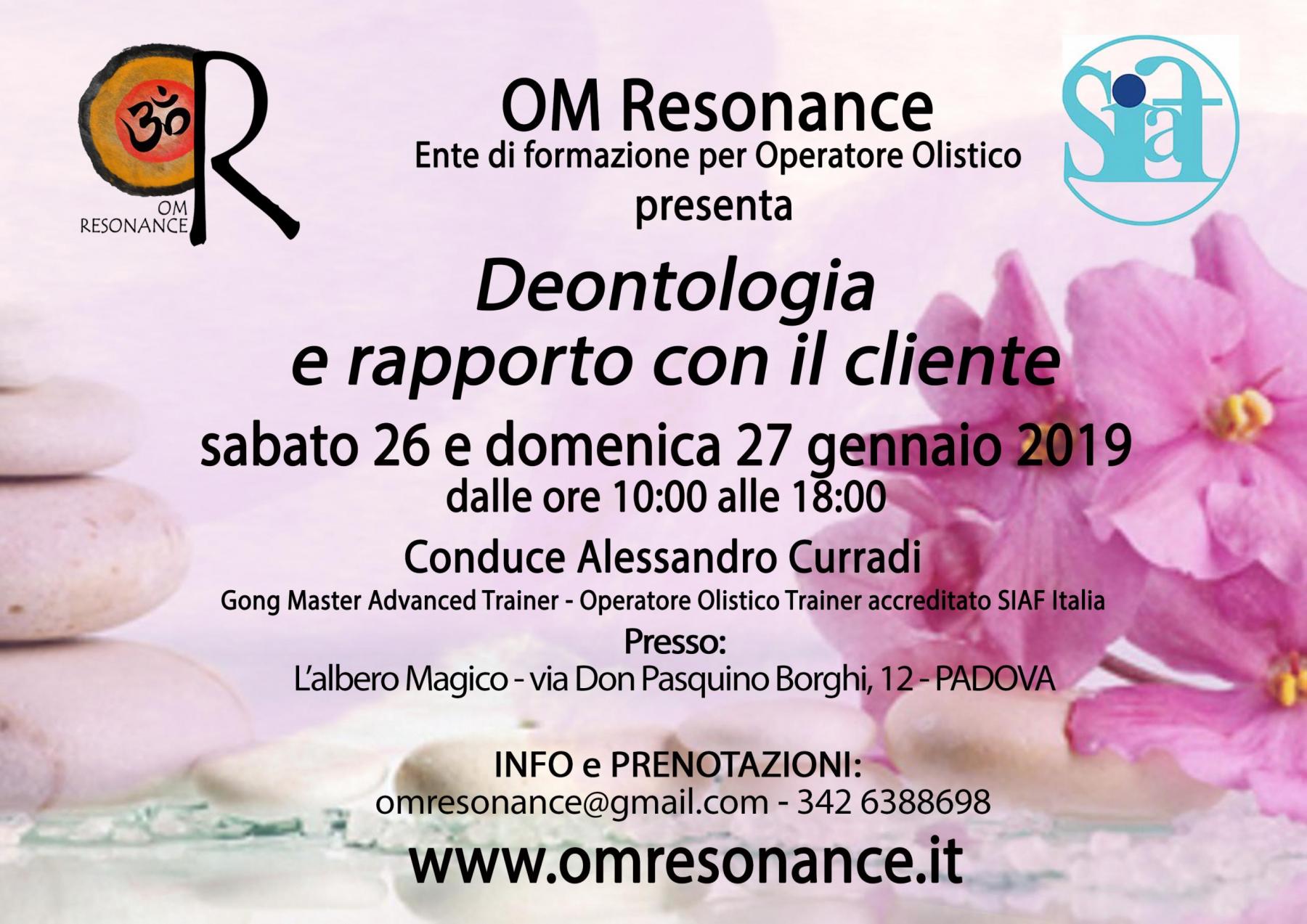deontologia e rapporto con il cliente curradi alessandro om resonance