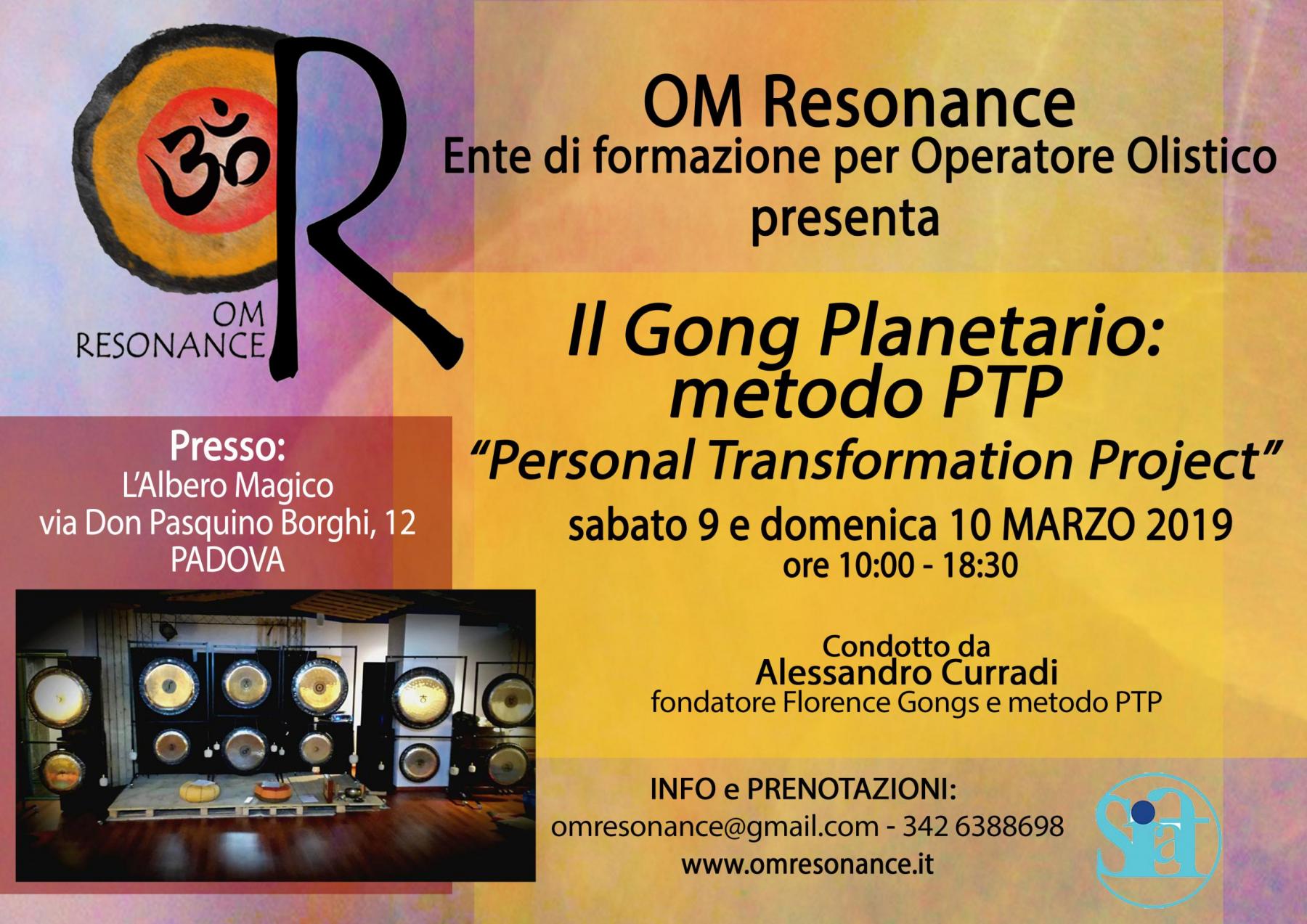 gong planetario padova om resonance alessandro curradi