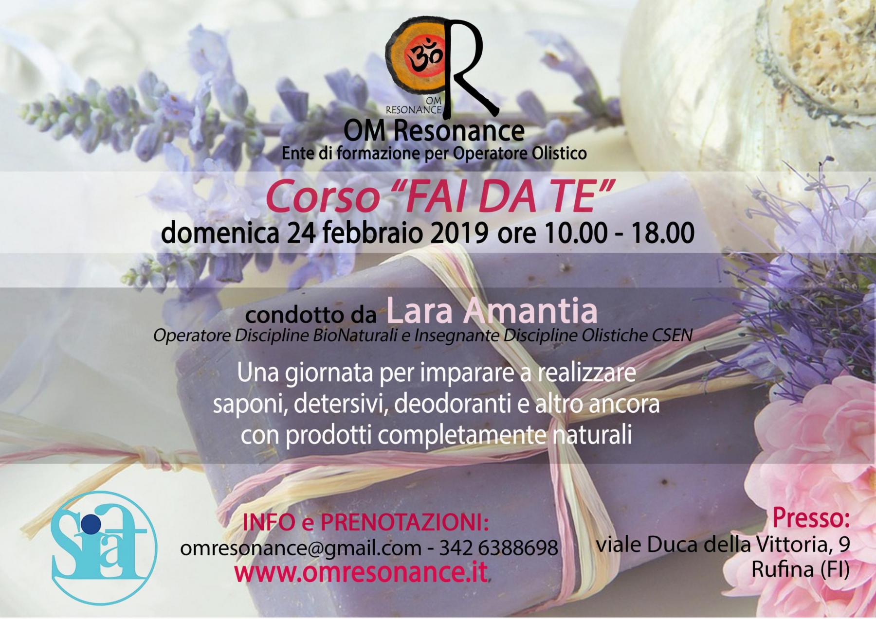 corso fai da te lara amantia om resonance firenze