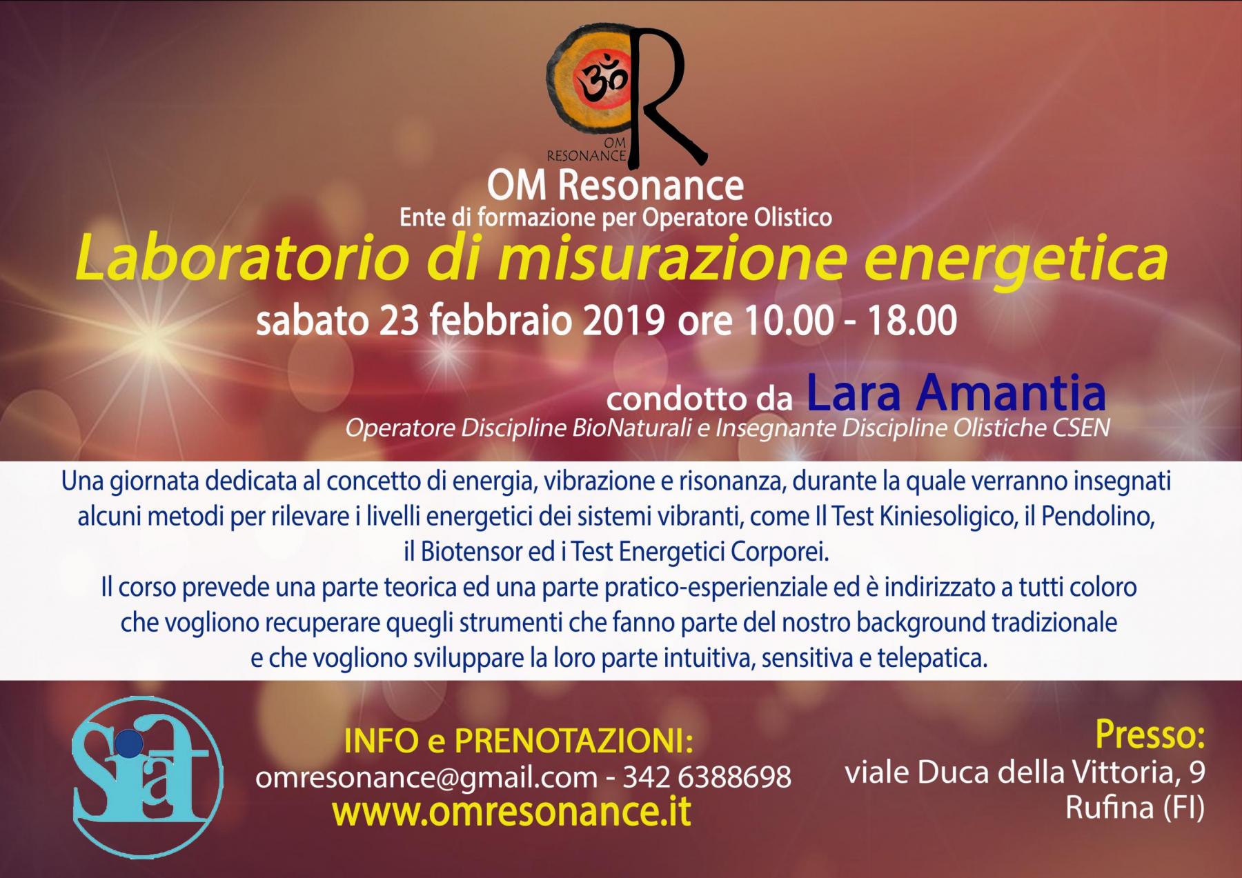 tecniche di misurazione energetica om resonance firenze